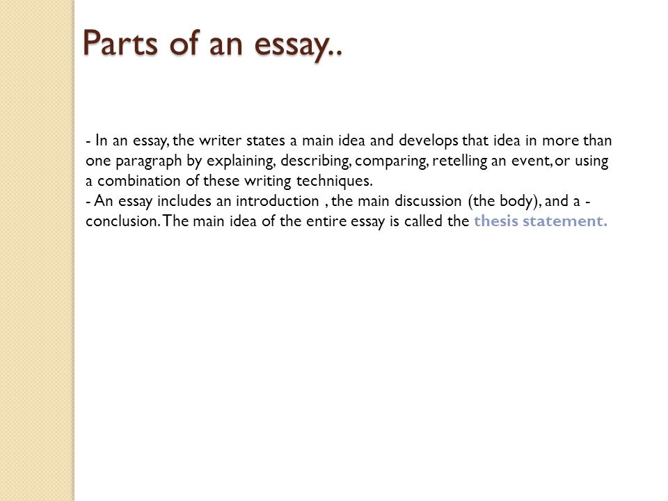 What Are the Three Parts of a Narrative Essay?